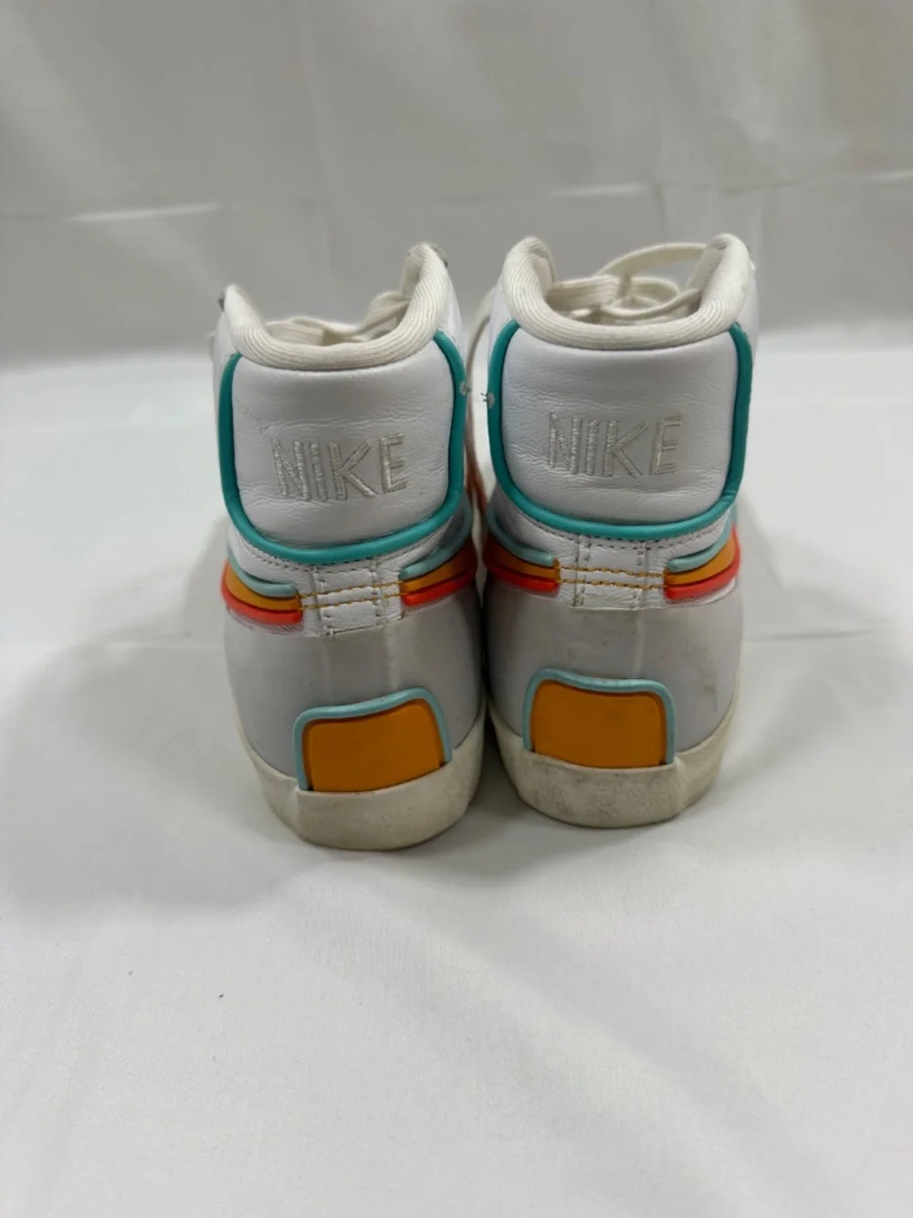Orange and Blue Nike Zoom Blazers